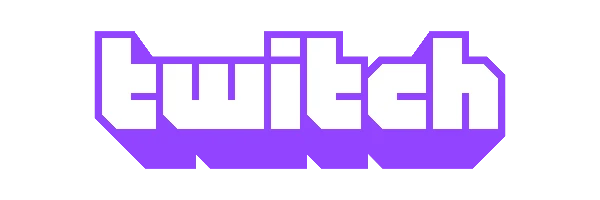Twitch Streaming Plattform Partner Logo für Livestreaming und Gaming Content Kooperationen